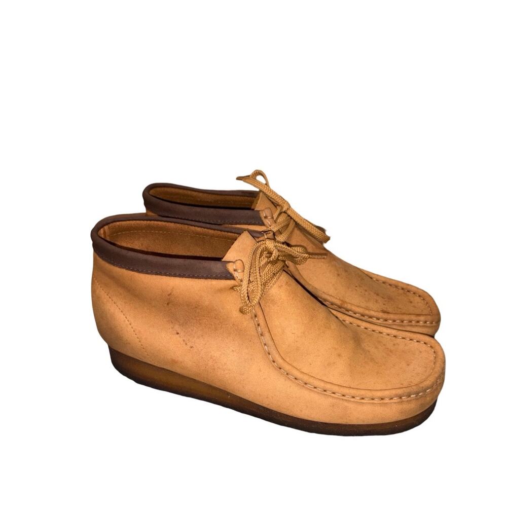 Clarks Originals WALLABEE Brown Leather Moc Toe Chukka Boots Size: 12M